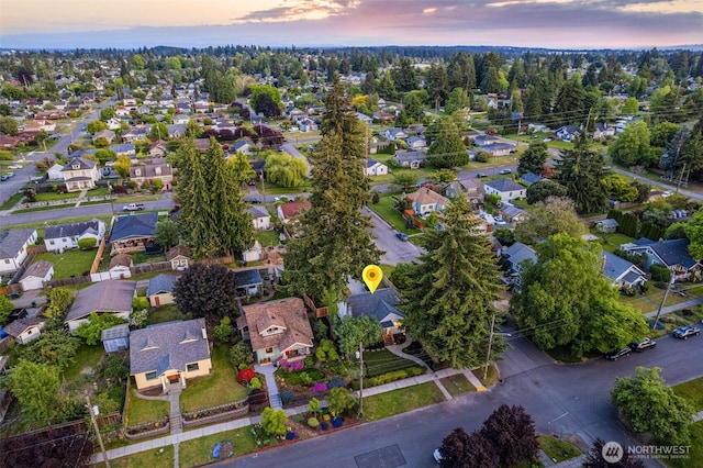 4022 N 19th St, Tacoma, WA 98406 - aerial view at dusk of a residential view