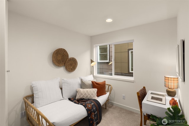 9217B Densmore Ave N, Seattle, WA 98103 - sitting room featuring carpet, recessed lighting, and baseboards