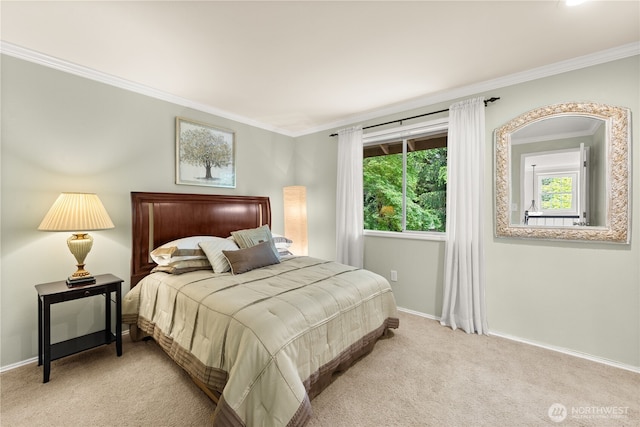 22233 NE 23rd St, Sammamish, WA 98074 - bedroom with ornamental molding, carpet flooring, multiple windows, and baseboards