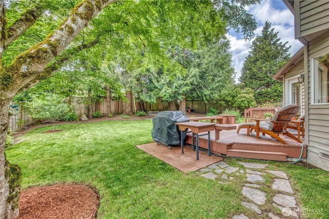22233 NE 23rd St, Sammamish, WA 98074 - view of yard with a deck