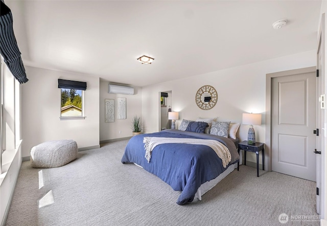1210 Birch St, Bellingham, WA 98229 - carpeted bedroom with a wall unit AC and baseboards