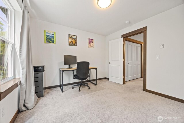 7165 27th Ave SW, Seattle, WA 98106 - office space with light colored carpet and baseboards