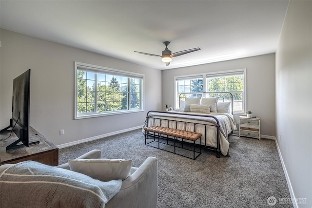 10303 Ski Hill Dr, Leavenworth, WA 98826 - bedroom featuring carpet floors and a ceiling fan
