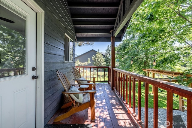 10303 Ski Hill Dr, Leavenworth, WA 98826 - view of wooden terrace