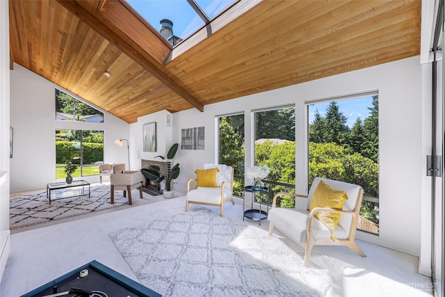 5030 155th Pl SE, Bellevue, WA 98006 - sunroom featuring a skylight