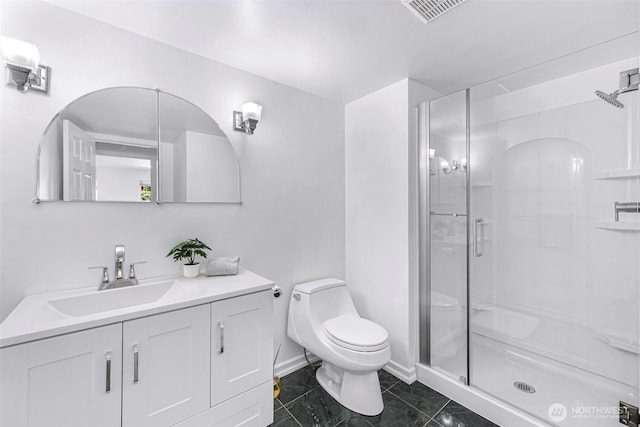 5030 155th Pl SE, Bellevue, WA 98006 - full bathroom featuring vanity and a stall shower