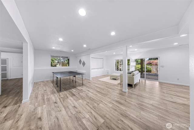 5030 155th Pl SE, Bellevue, WA 98006 - playroom featuring recessed lighting and light wood-type flooring