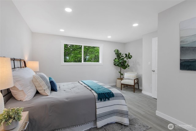 5310 26th Ave S, Seattle, WA 98108 - bedroom featuring wood finished floors, baseboards, and recessed lighting