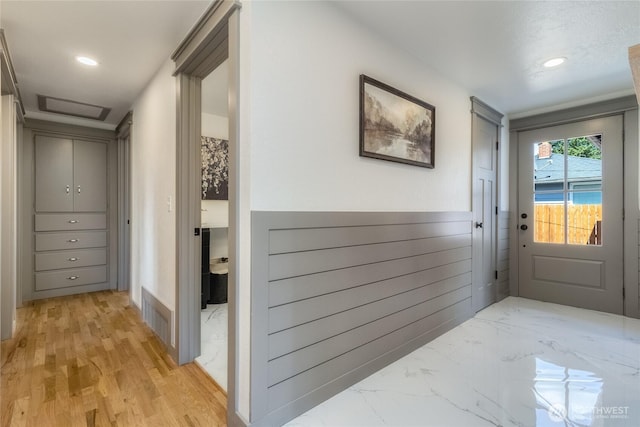 1328 Dakota St, Walla Walla, WA 99362 - entryway with recessed lighting and wainscoting