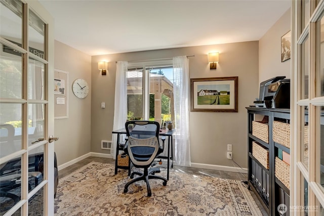 19716 61st Ave SE, Snohomish, WA 98296 - office area with french doors and baseboards