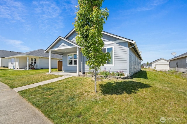 505 Herren Ave, Winlock, WA 98596 - view of front of house with a front lawn and covered porch