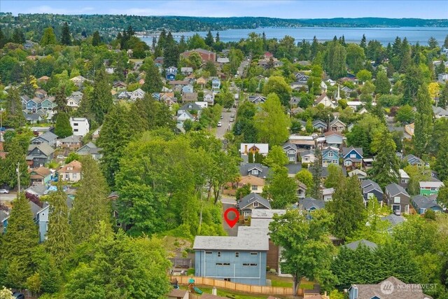 4531 S Kenny St, Seattle, WA 98118 - aerial view of residential area with a large body of water