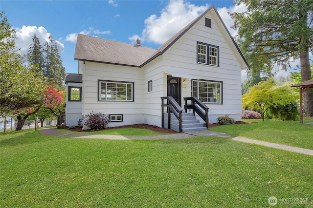4224 Division Ave W, Bremerton, WA 98312 - view of front of house featuring roof with shingles and a front lawn