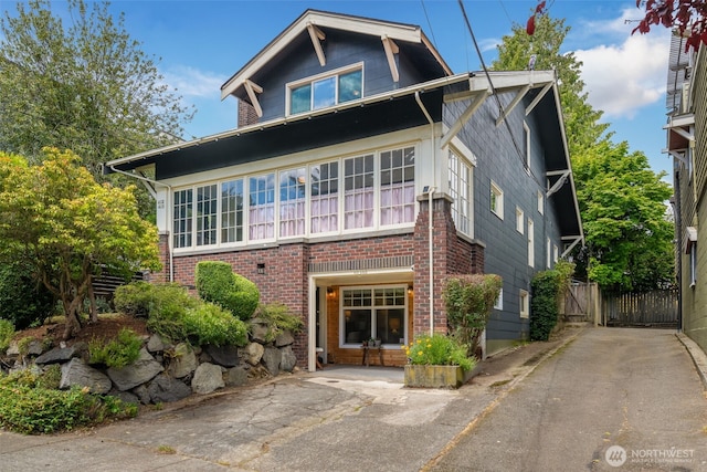 410 N 48th St, Seattle, WA 98103 - view of front of property featuring brick siding