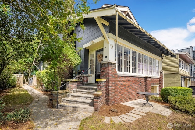 410 N 48th St, Seattle, WA 98103 - view of front of property featuring brick siding