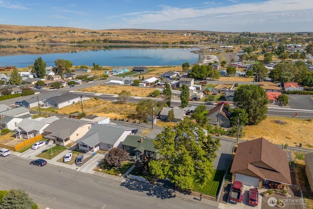 30 Hemlock St N, Soap Lake, WA 98851 - aerial view of residential area with a large body of water