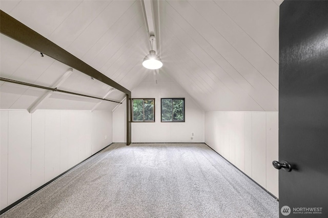 33 N Summit Dr, Bellingham, WA 98229 - additional living space featuring lofted ceiling, carpet floors, and a ceiling fan