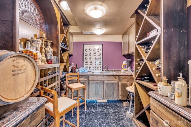 6490 NE Monte Vista Dr, Bainbridge Island, WA 98110 - wine cellar with a sink