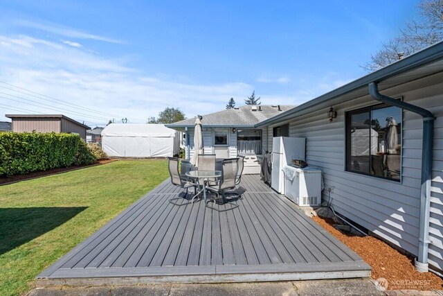11939 SE 169th Pl, Renton, WA 98058 - deck with a yard and outdoor dining area