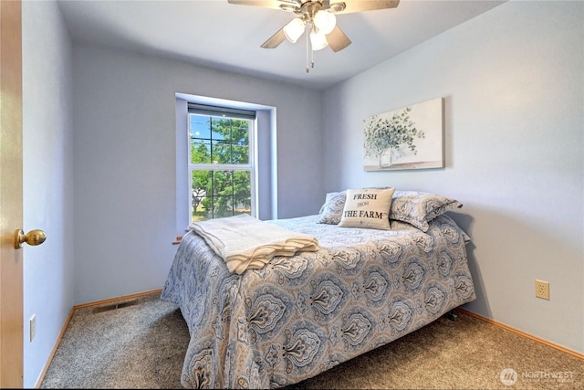 608 Harvest Rd, Bothell, WA 98012 - carpeted bedroom with baseboards and a ceiling fan