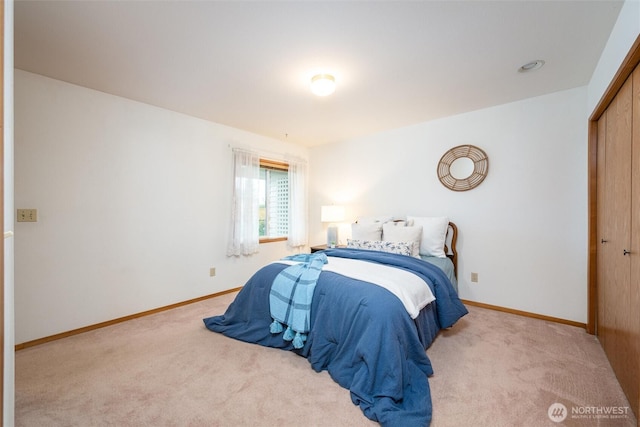 4315 Village Dr Unit B, Bellingham, WA 98226 - bedroom with carpet floors, baseboards, and a closet