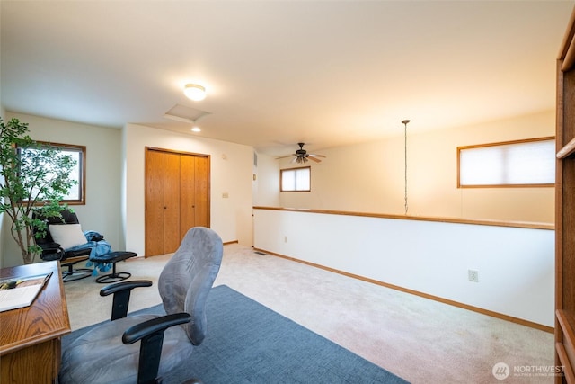 4315 Village Dr Unit B, Bellingham, WA 98226 - office space featuring carpet, healthy amount of natural light, attic access, and baseboards