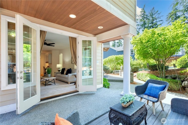 7817 NE 112th St, Kirkland, WA 98034 - view of patio featuring french doors