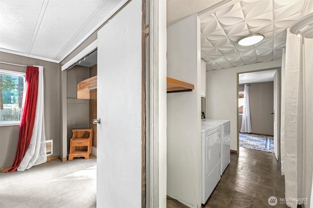 8445 Golden Valley Dr, Maple Falls, WA 98266 - hallway with washer and clothes dryer