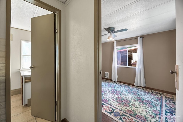8445 Golden Valley Dr, Maple Falls, WA 98266 - corridor featuring a textured ceiling