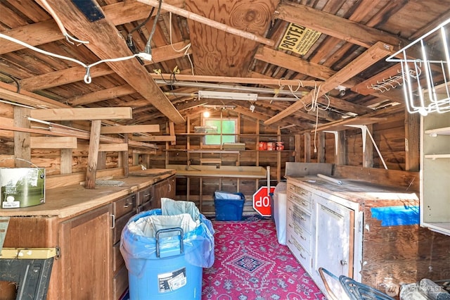 8445 Golden Valley Dr, Maple Falls, WA 98266 - miscellaneous room with vaulted ceiling