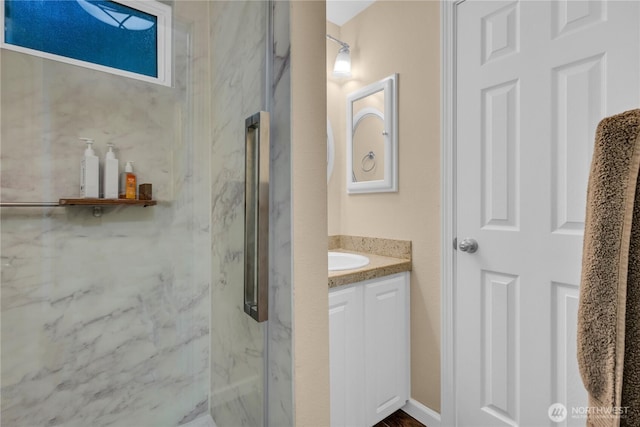11102 NE 125th Ln Unit K136, Kirkland, WA 98034 - full bath with a marble finish shower and vanity