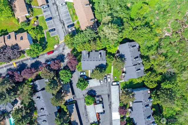 11102 NE 125th Ln Unit K136, Kirkland, WA 98034 - aerial view of property and surrounding area featuring nearby suburban area
