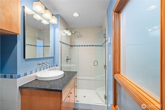 17834 SE 40th Pl, Bellevue, WA 98008 - bathroom featuring vanity and a shower stall