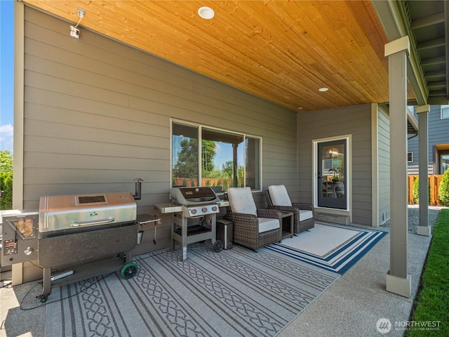 208 Hovey St, Buckley, WA 98321 - view of patio with area for grilling