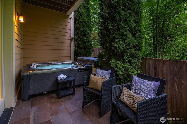 11005 NE 100th Pl, Kirkland, WA 98033 - view of patio with a hot tub