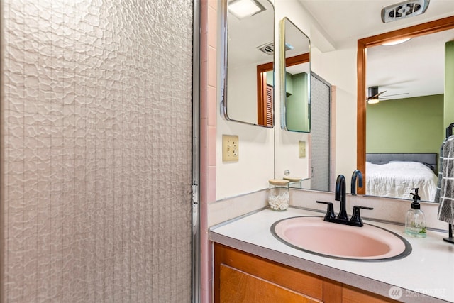 1981 Sequoia St SE, Port Orchard, WA 98366 - ensuite bathroom with vanity, a ceiling fan, and a shower