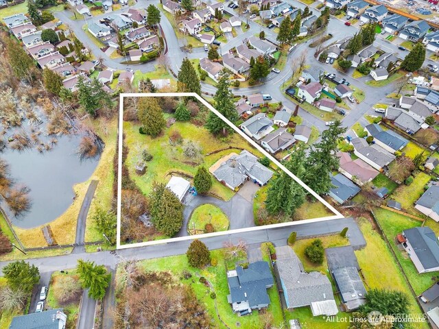 113 E Mcgill Ave, Everett, WA 98208 - aerial view of property's location with nearby suburban area and property boundaries highlighted