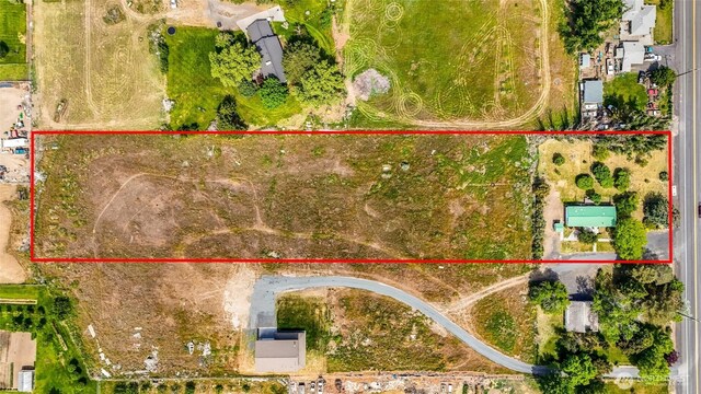 338 Potato Hill Rd NE, Moses Lake, WA 98837 - aerial view of property's location with property parcel outlined
