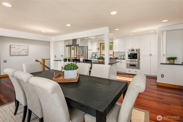 7440 SE 32nd St, Mercer Island, WA 98040 - dining room with recessed lighting and light wood-type flooring