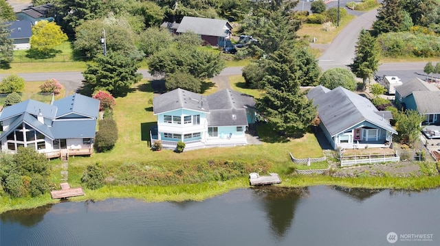 393 Canal Dr SE, Ocean Shores, WA 98569 - aerial perspective of suburban area featuring a nearby body of water