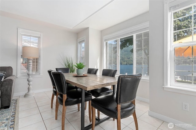 562 W Lake Samish Dr, Bellingham, WA 98229 - dining room with plenty of natural light and light tile patterned floors