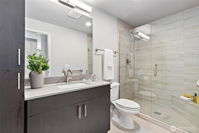 50 Pine St Unit 420, Edmonds, WA 98020 - full bath featuring toilet, a shower stall, and vanity