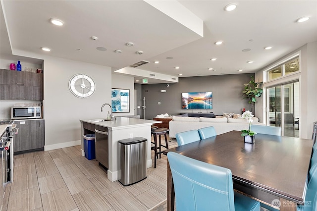 50 Pine St Unit 420, Edmonds, WA 98020 - dining room with recessed lighting and baseboards