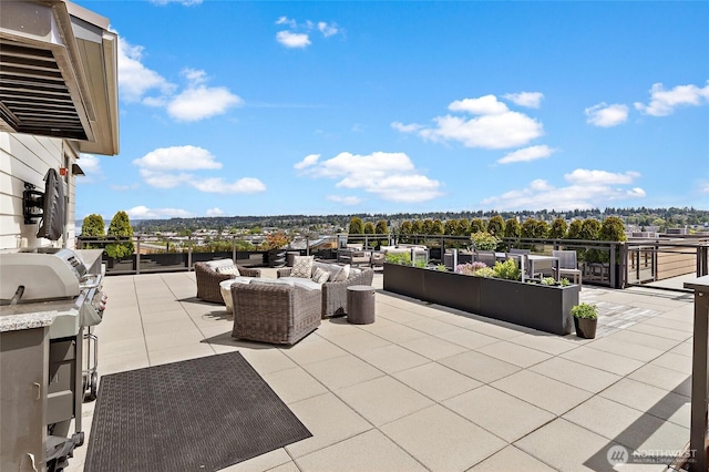 50 Pine St Unit 420, Edmonds, WA 98020 - view of patio / terrace featuring an outdoor living space