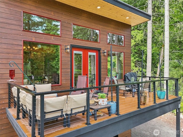 3271 Via Kachess Rd, Easton, WA 98925 - wooden deck with grilling area