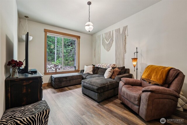 3271 Via Kachess Rd, Easton, WA 98925 - living room with wood finished floors and baseboards