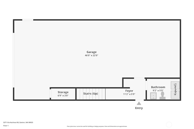 3271 Via Kachess Rd, Easton, WA 98925 - room layout