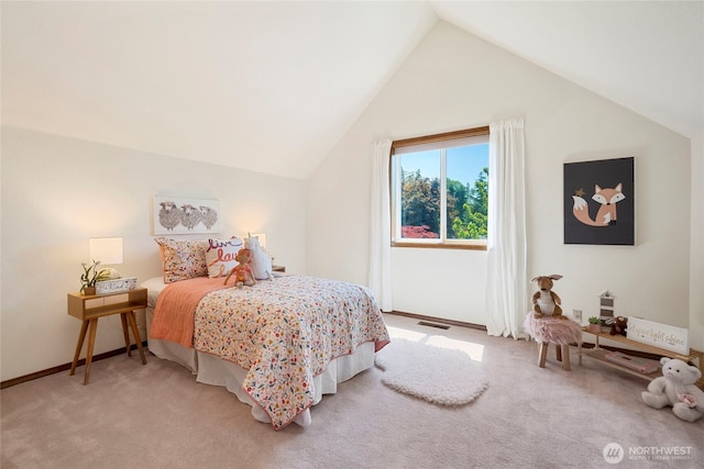 3861 Gala Loop, Bellingham, WA 98226 - bedroom with lofted ceiling and carpet