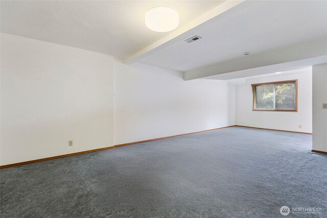 3861 Gala Loop, Bellingham, WA 98226 - carpeted spare room with baseboards and beamed ceiling