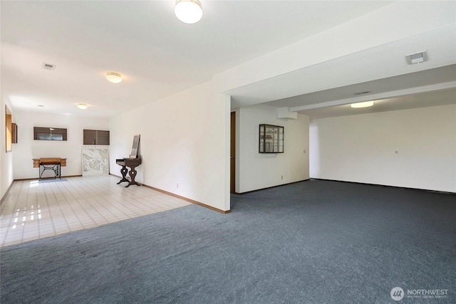 3861 Gala Loop, Bellingham, WA 98226 - unfurnished living room featuring baseboards and carpet flooring